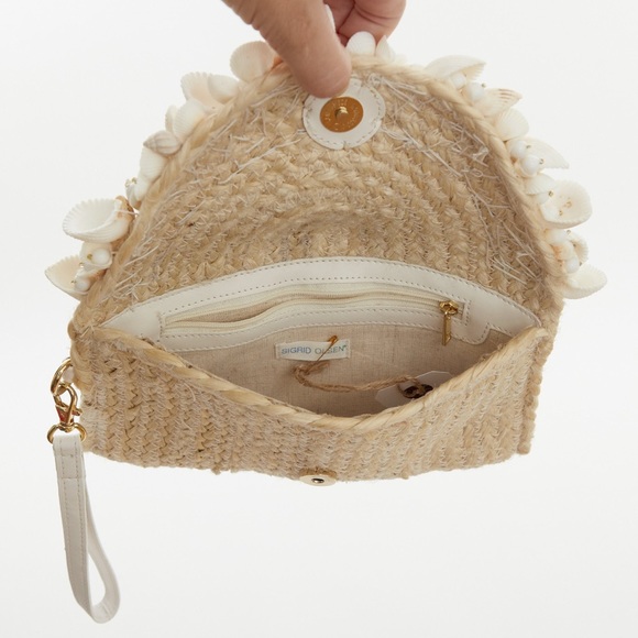 Summer natural rope and seashells clutch - Picture 6 of 8